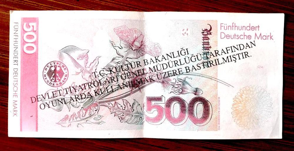Devlet Tiyatroları Müdürlüğü - Oyun parası / 500 Mark