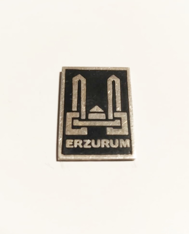 Erzurum - 925 ayar damgalı, gümüş rozet 