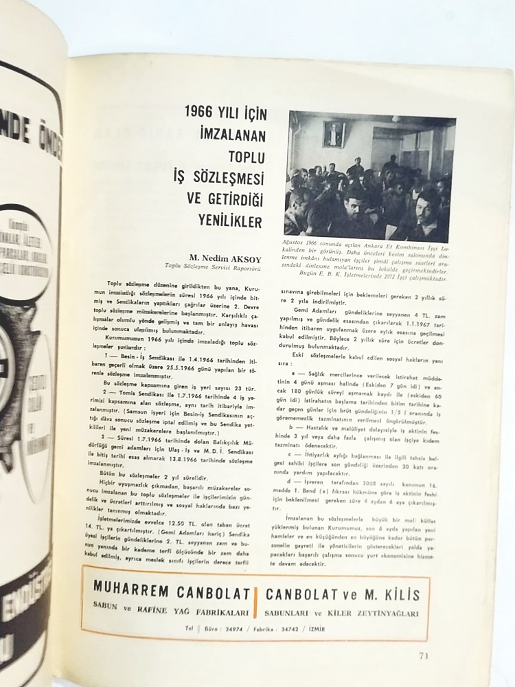 Et Endüstrisi dergisi Sayı:1 - 1966 - Dergi