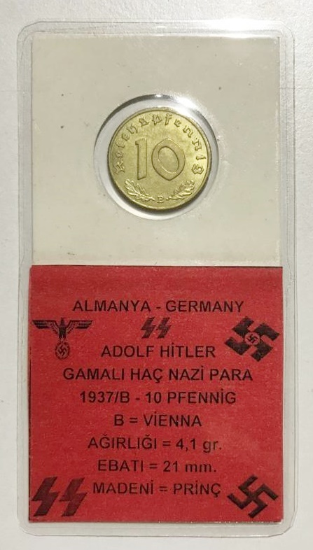 Gamalı Haç - Nazi Para / 10 Pfenning 1937
