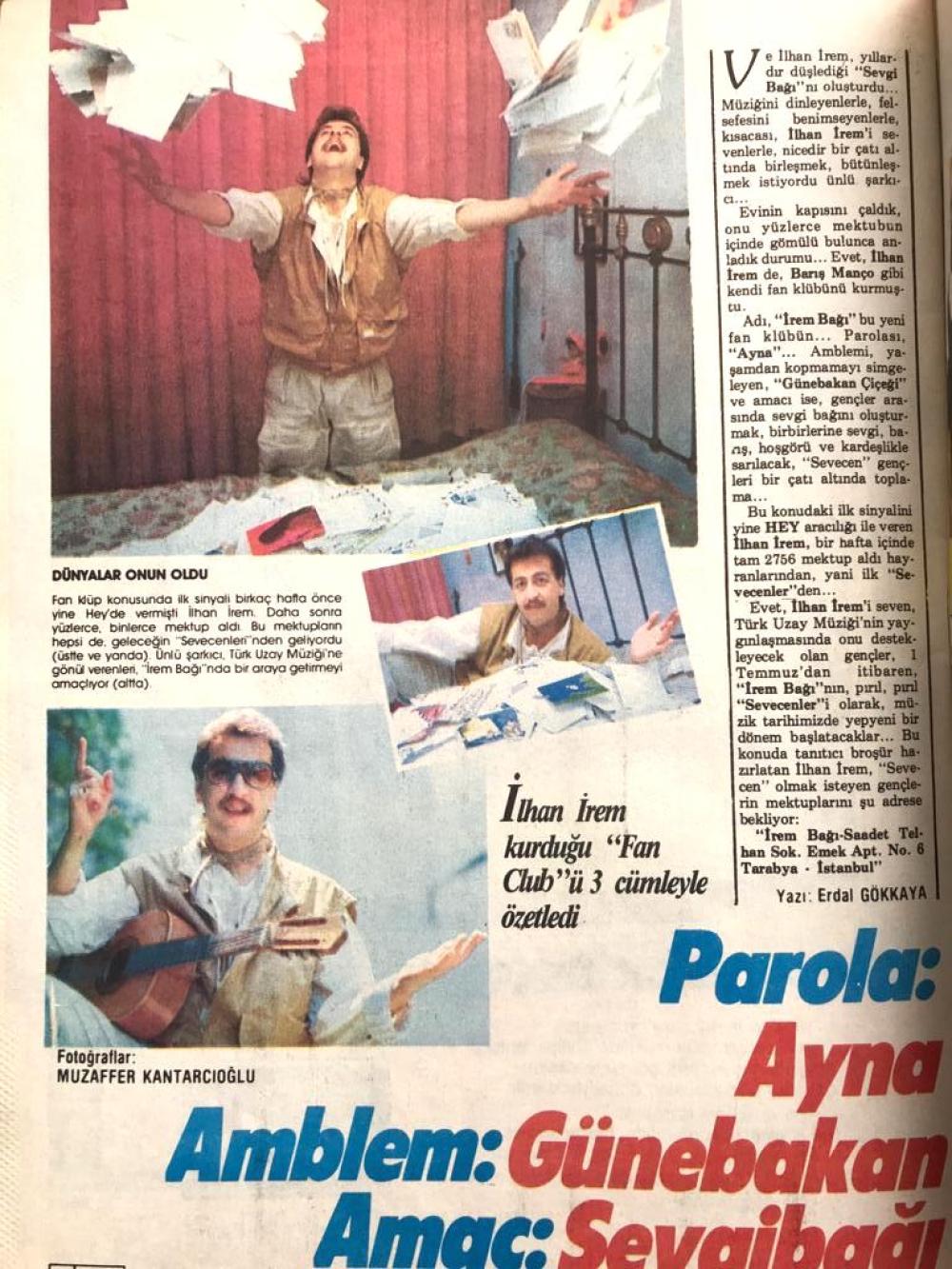 Hey Dergisi 25 Mayıs 1985 - İlhan İREM haberli