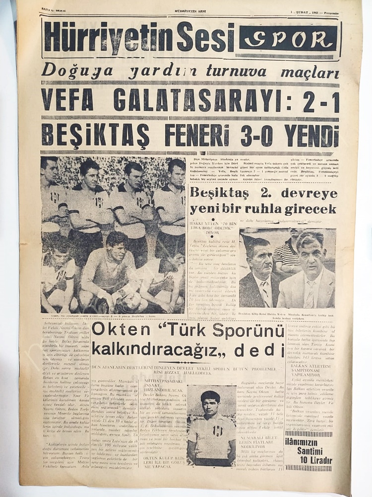Hürriyetin Sesi gazetesi 1,2,1962 /CHURSILL, İsmet İNÖNÜ - Gazete