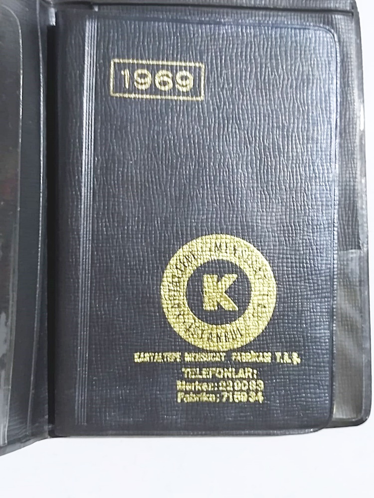 Kartaltepe Mensucat Bakırköy - 1969 yılı ajanda