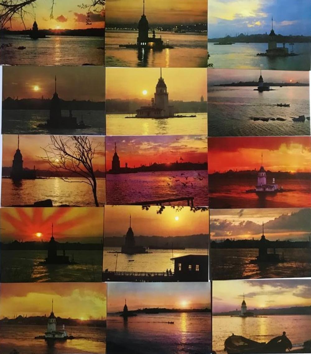 Kız kulesi - 32 adet kartpostal