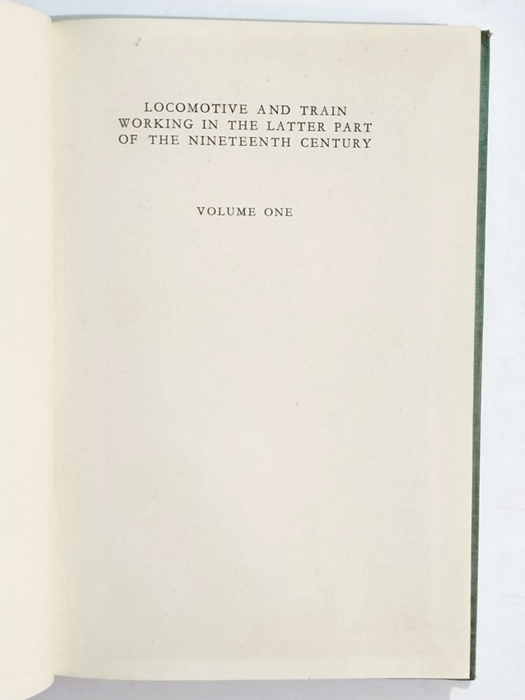 Locomotive And Train Working İn The Latter Part Of The Nineteenth Century - Kitap