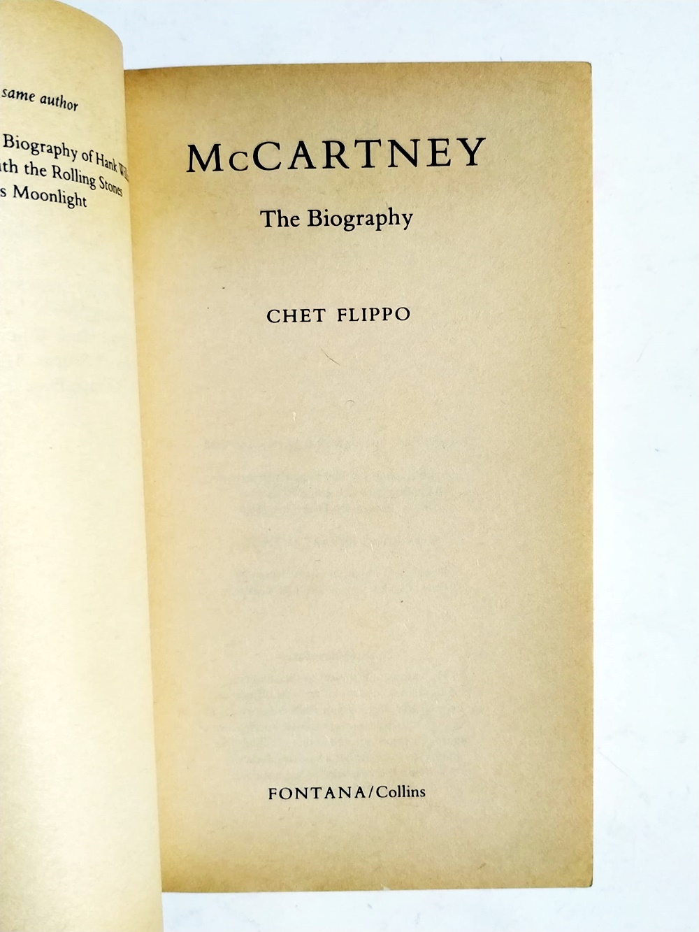 Mc Cartney The Biography - Chet FLIPPO