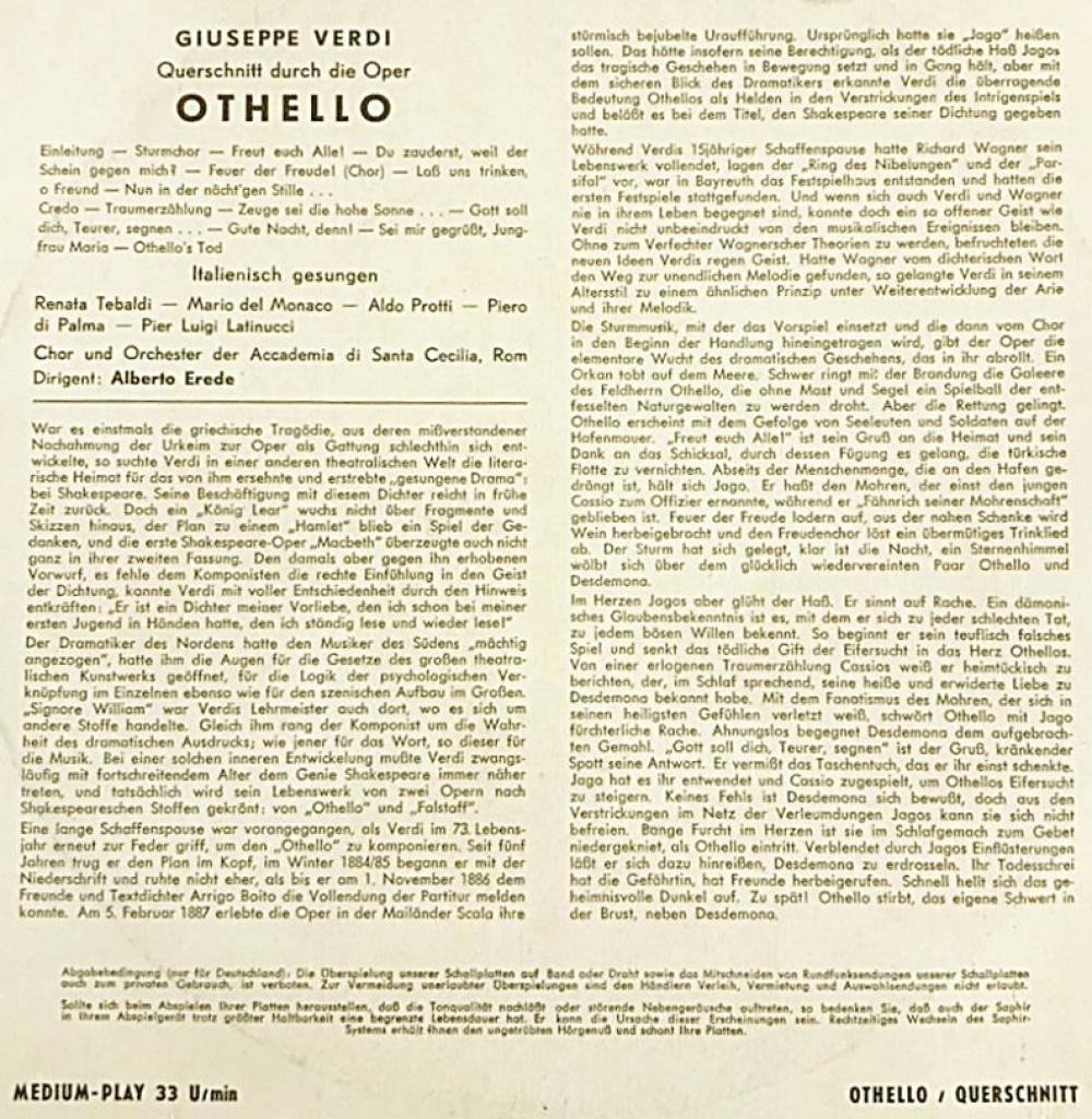 Othello - Querschnitt