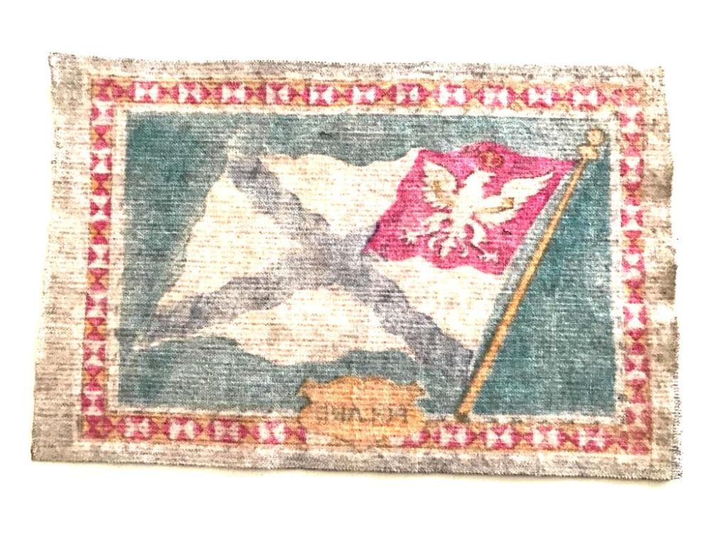 Poland / Polonya - 1910'lar Tütün promosyonu, 14x21 kumaş bayrak