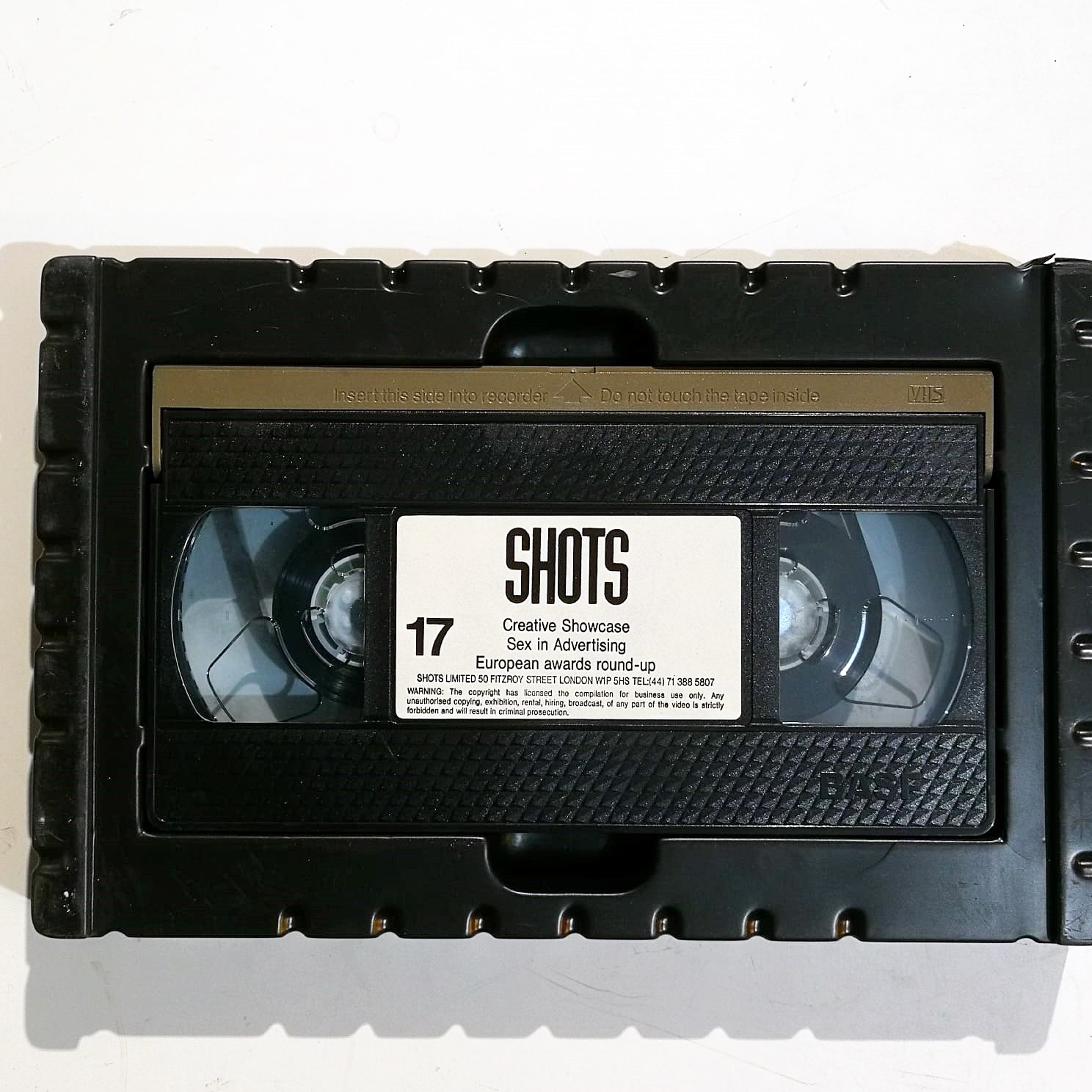 SHOTS No.17 - The Creative Video Programme - Cannes Special - VHS Kaset