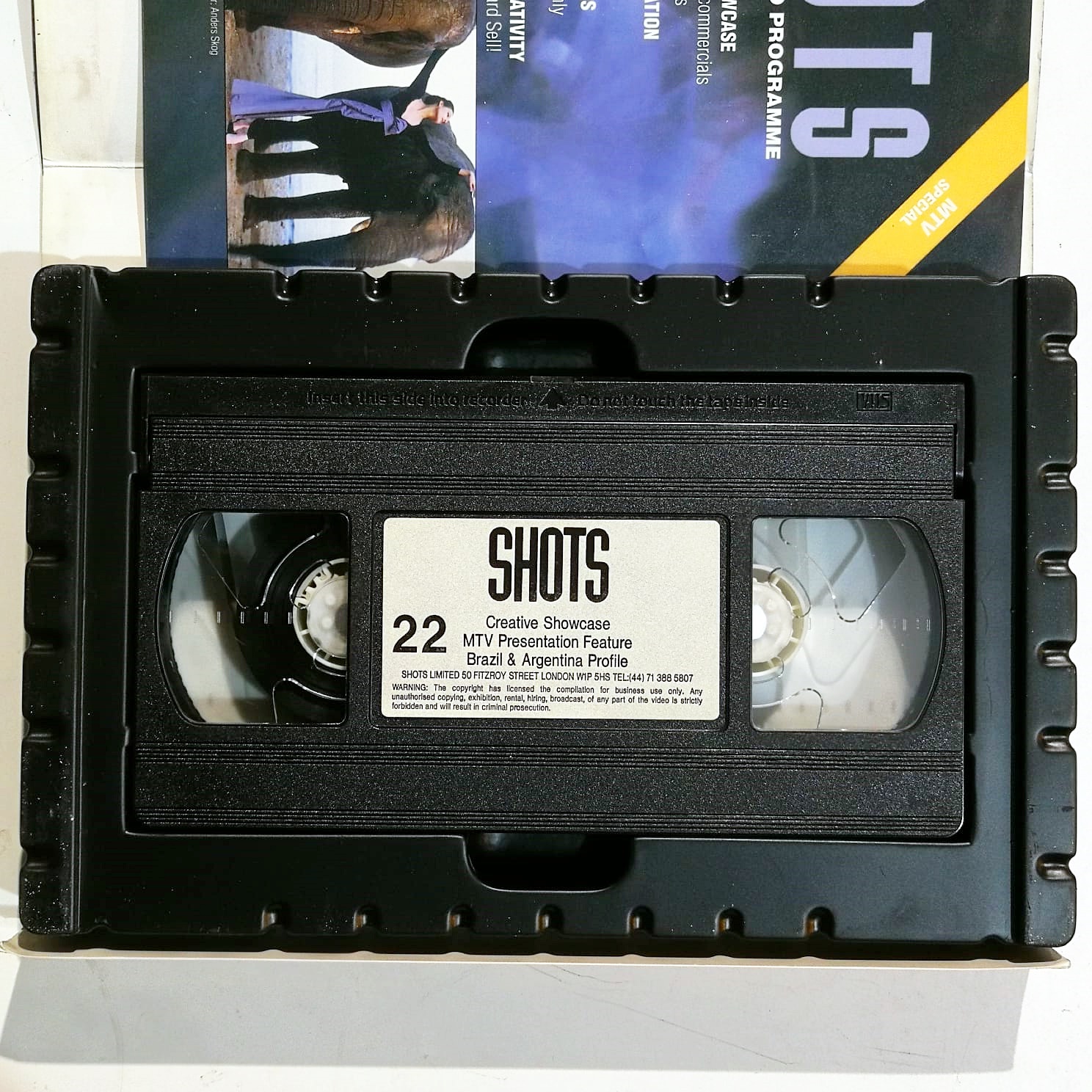 SHOTS No.22 - The Creative Video Programme - MTV Special - VHS Kaset