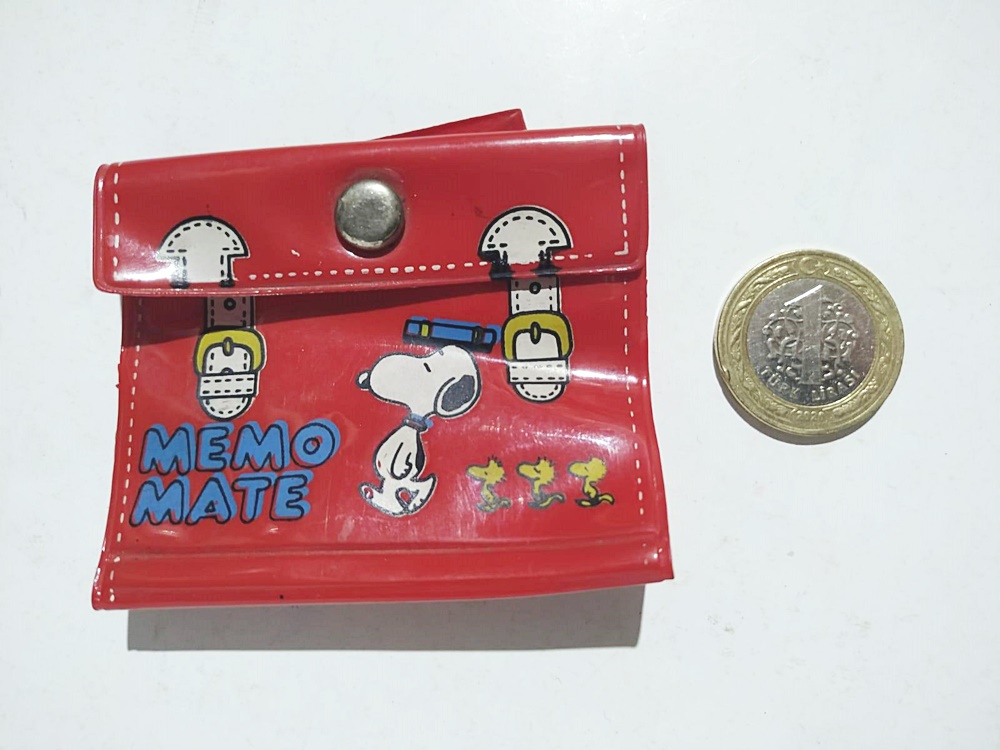 Snoopy minyatür çanta / Memo Mate Peanuts Characters 1965 - Ormi Turkey