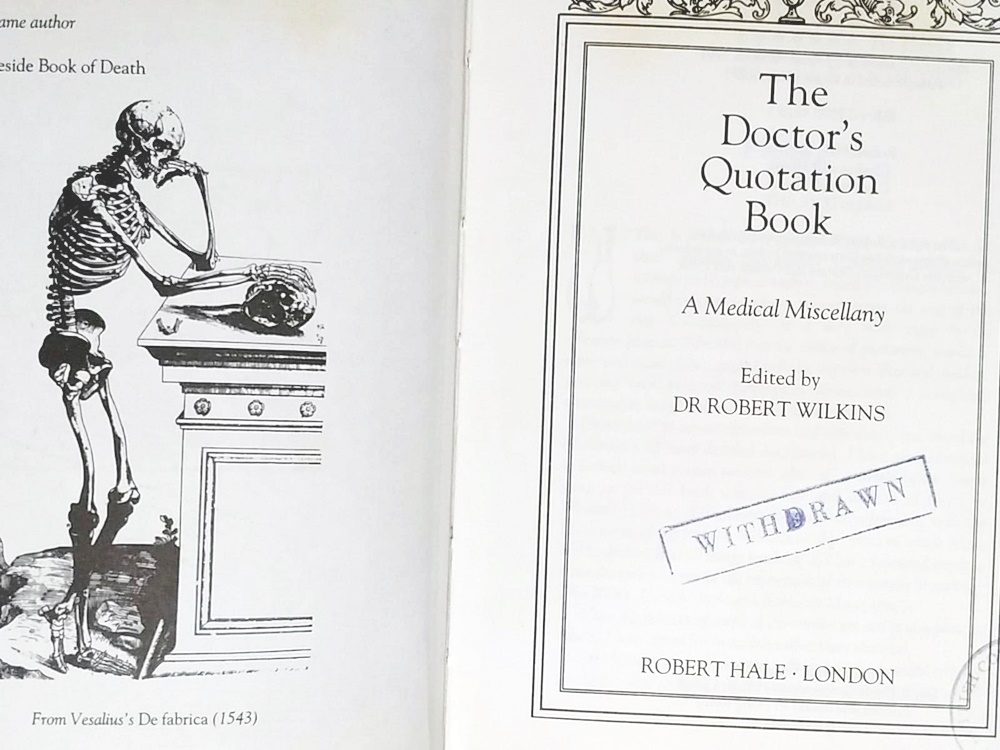 The Doctor's Quotation Book / Robert Wilkins - Kitap