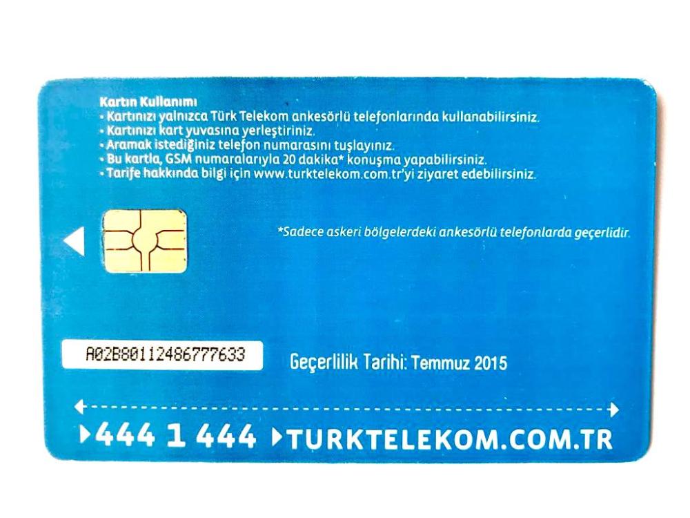 Türk Telekom Denizci Kartt - Telefon kartı