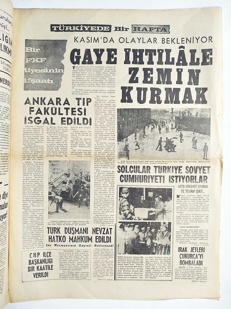 Türkiye'de Yeni Akın 21 Ağustos 1969 / Bozkurtlar geliyor 2. sayı - Gazete