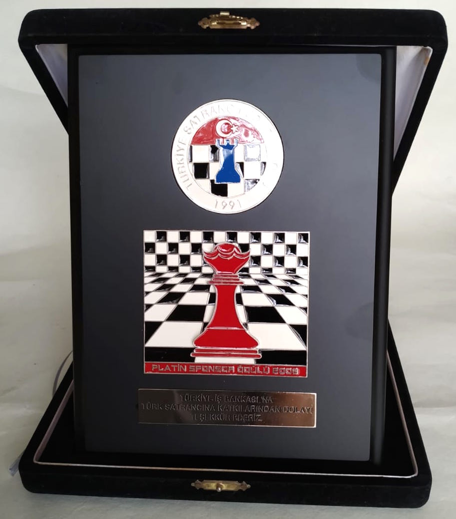 Türkiye Satranç Federasyonu - Platin Sporcu Ödülü 2009 / Plaket