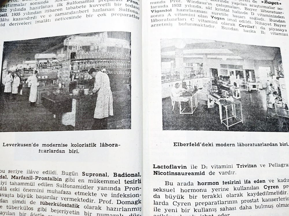 Vademekum Bayer - 1951 yılı Fabrika ve ilaç tanıtım / Kitap