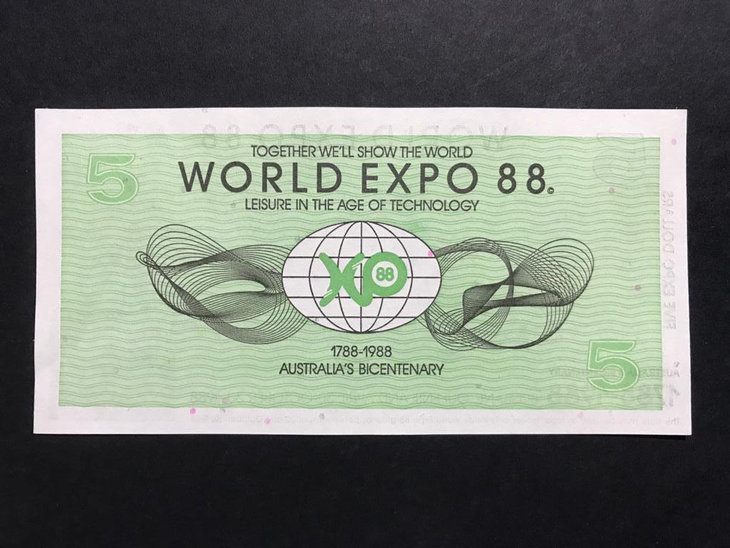 World Expo 88 Avusturalya - 5 Expo Dollars