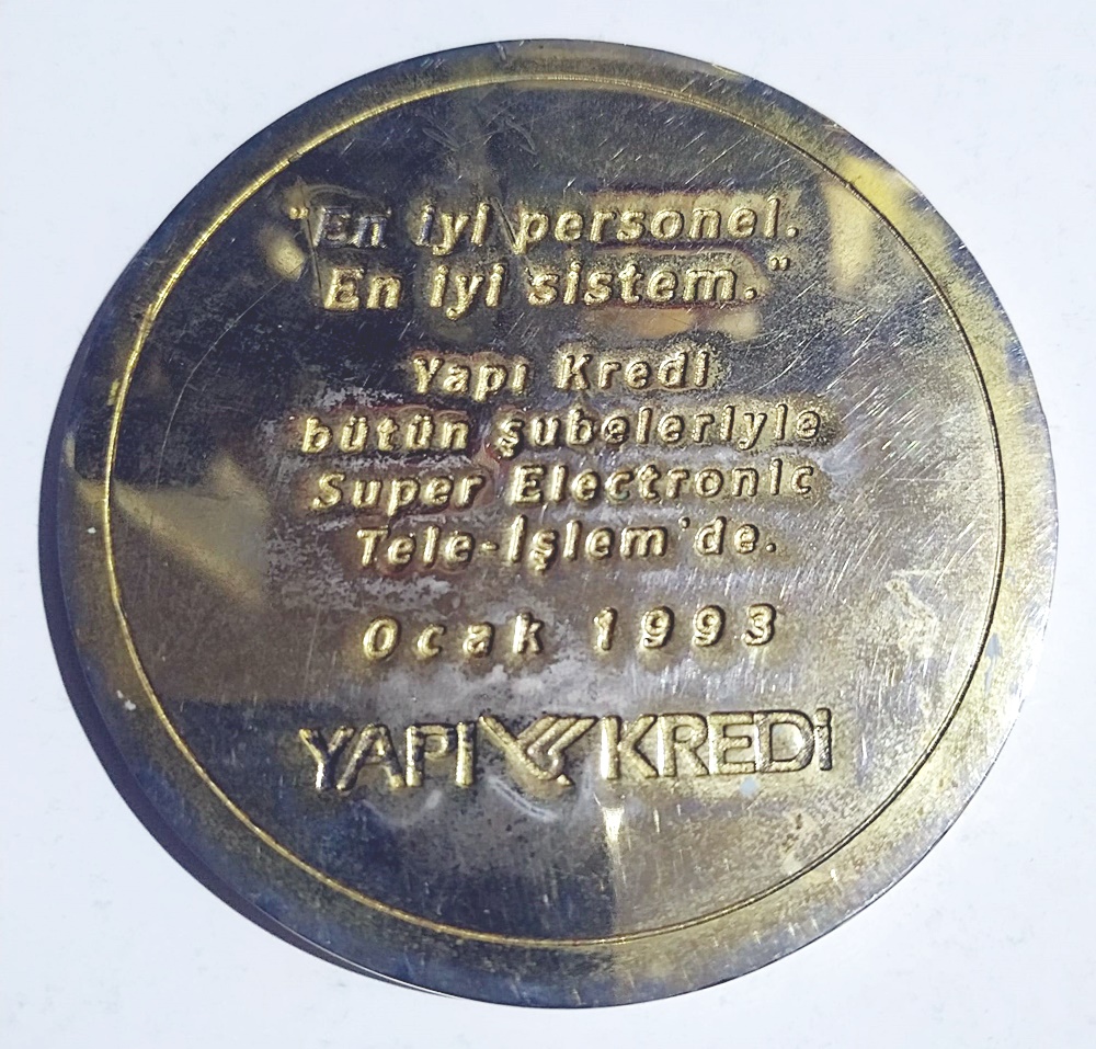 Yapı Kredi Super Electronic Tele İşlem 1993 - Madalyon