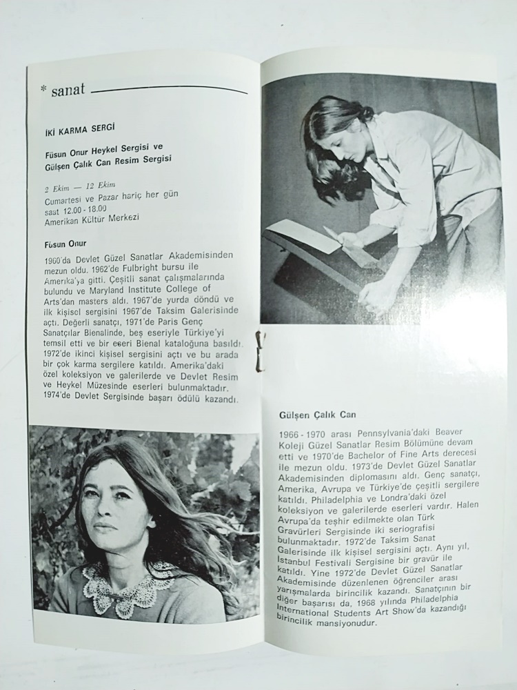 Yeni VTR Hizmeti - Amerikan Kültür Merkezi Ekim 1974/ Efemera