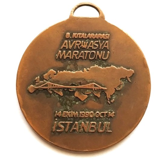 Akbank İstanbul Büyükşehir Belediyesi - Avrasya maratonu 1990 / Bronz Madalya  