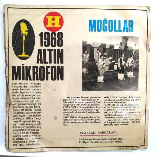 Altın Mikrofon 1968 / Ilgaz, Kaleden kaleye şahin uçurdum / Moğollar - Plak