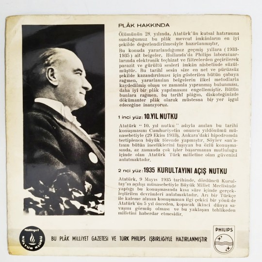 Atatürk' ün 10uncu Yıl Nutku - Atatürk' ün 1935 Kurultayını Açış Nutku  - PLAK 