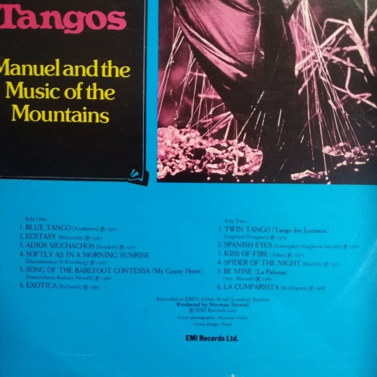 Blue Tangos - Manuel and the Music of the Mountains / Plak