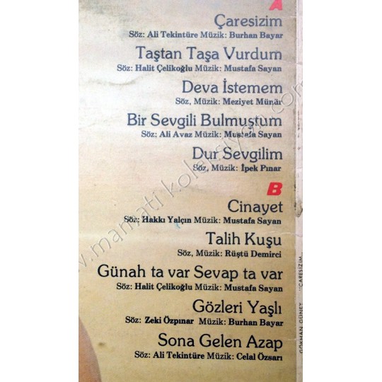 Gökhan GÜNEY / Çaresizim  Long play