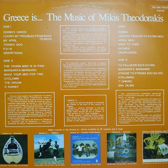 Greece is...The music of Mikis THEODORAKİS - Plak