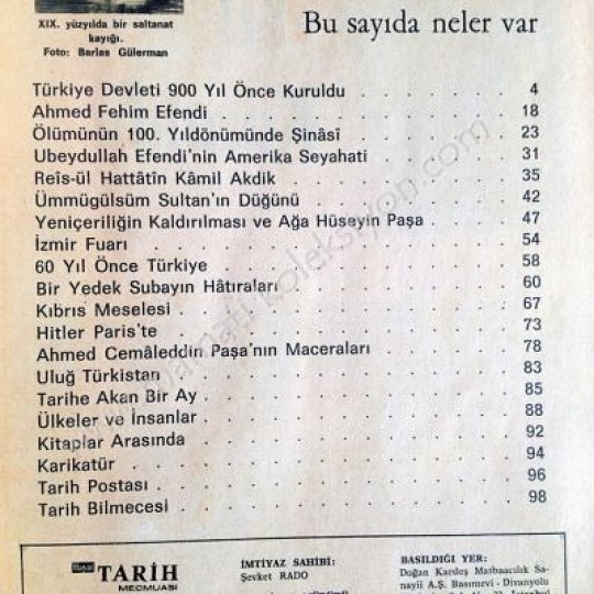 Hattat Kamil AKDİK, Hayat Tarih dergisi, Ağustos 1971, Sayı: 7 - Kitap