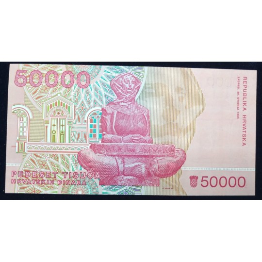 Hırvatistan 50.000 Dinar - Nümismatik