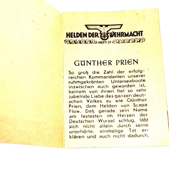 Hitler - Günther PRIEN / 5x7 cm - 8 sayfa NADİRRR