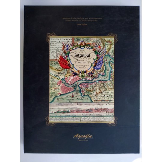 İstanbul Haritaları 1422-1922 - Kutulu, özel ciltli - Kitap