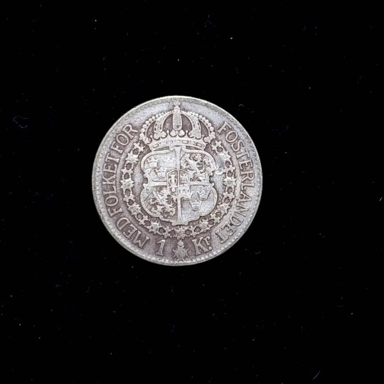 İsveç 1 Kron Gümüş / 1 Kr. Med folket for Fosterlandet 1930 - Nümismatik