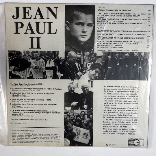 Jean Paul II - Plak
