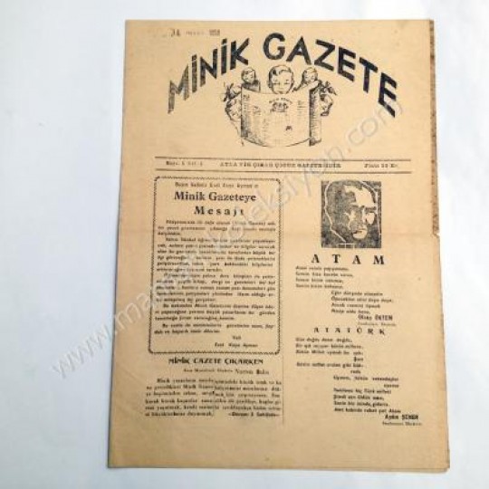 Minik gazete, Aralık 1957, Sayı:1 - 2 Muğla - Efemera