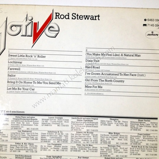 Motive / Rod STEWARD - Plak