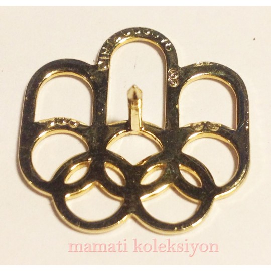 Olimpiyat logolu rozet (Arkası damgalı, okunmuyor) 