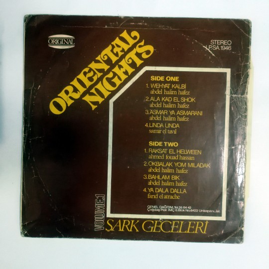 Oriental Nights - Şark Geceleri Vol.1 - Plak