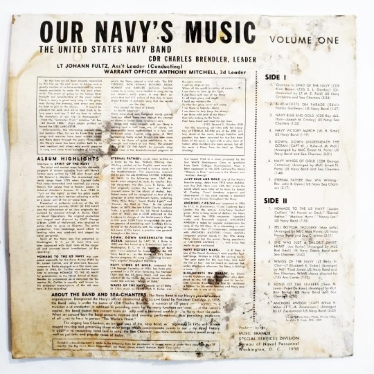 Our navy's music The United States Band / Plak