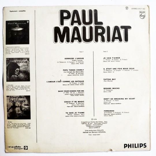 Paul Mauriat - il Etait Une Fois Nous Deux / Plak