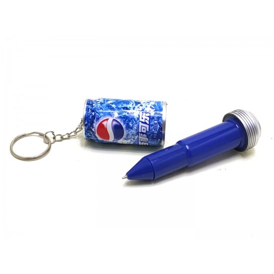 Pepsi Cola - Kutu kola formlu kalem / Anahtarlık