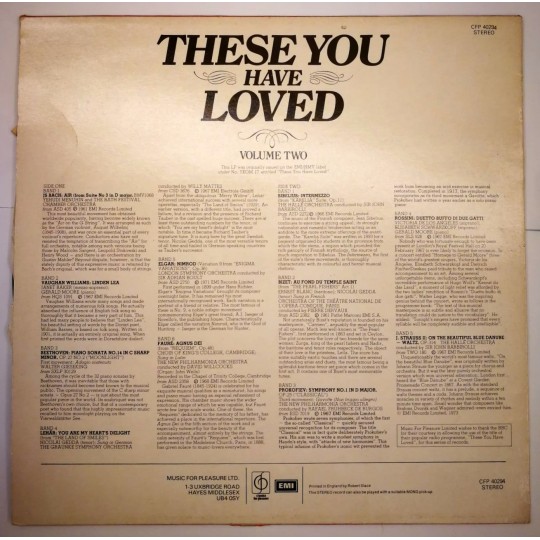 Presents Volume Two - These You Have Loved - Richard Baker / Plak