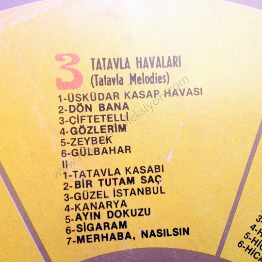 Tatavla havaları Golden Turkish music - Plak