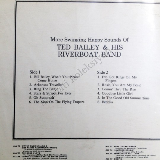 Ted Bailey and his Riverboat Band - Plak