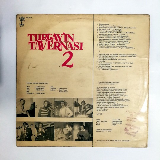Turgay'ın Tavernası 2 / Turgay Noyan Orkestrası - Plak