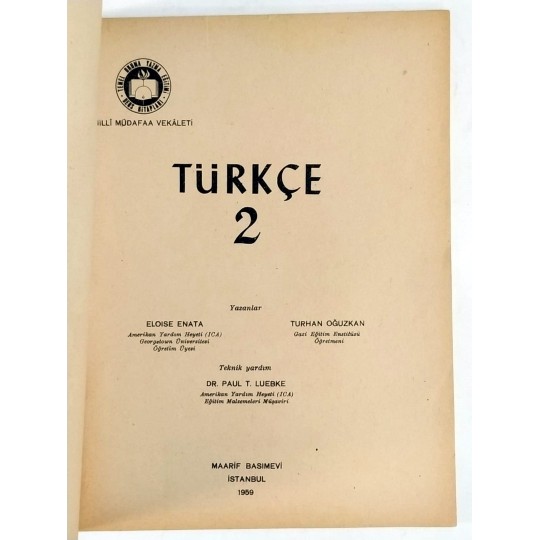 Türkçe 2 - Milli Müdafaa Vekaleti / Amerikan Yardım Heyeti - Kitap