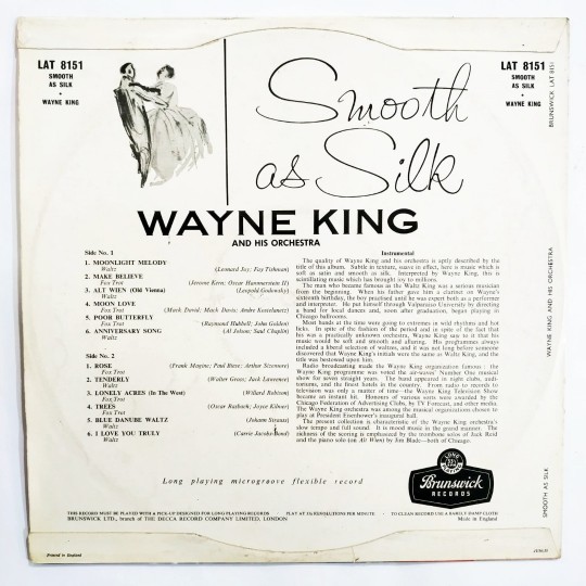 Wayne King And His Orchestra - Smooth As Silk  / Plak