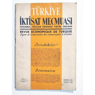 Türkiye İktisat Mecmuası 1948 Sayı:6 - Dergi 