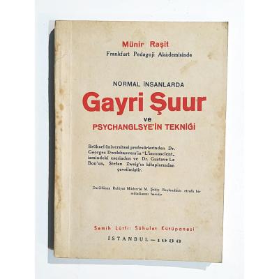 Normal insanlarda gayri şuur ve psychanglsye'in tekniği - Kitap